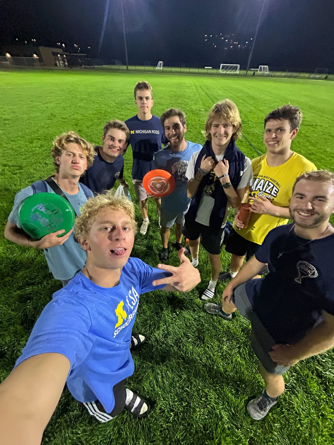 PAK members taking a selfie after an intramural game